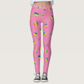 Rainbow Peace and Love Leggings (Voorkant)