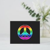 RAINBOW PEACE BRIEFKAART (Staand voorkant)