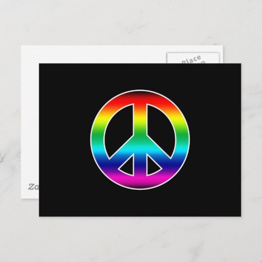 RAINBOW PEACE BRIEFKAART (Voorkant / Achterkant)