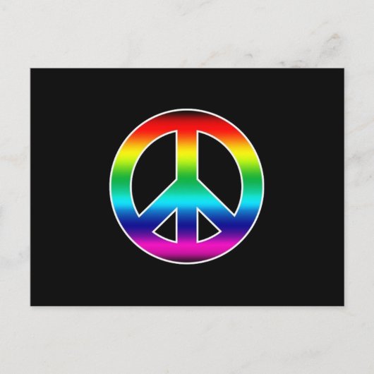 RAINBOW PEACE BRIEFKAART (Voorkant)