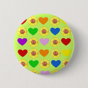 Rainbow Peace Button