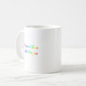 Rainbow Peace Love en al dat Jazz Koffiemok (Voorkant links)