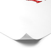 Rainbow Peace Love Flower Power Poster (Hoek)