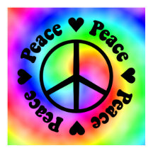 Rainbow Peace & Love Poster
