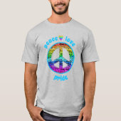 Rainbow Peace Love Pride T-shirt (Voorkant)