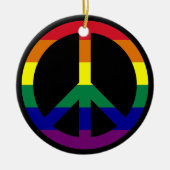 Rainbow Peace Ornament (Voorkant)