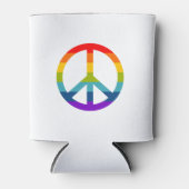Rainbow Peace Sign Blikjeskoeler (Voorkant)