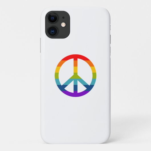Rainbow Peace Sign Case-Mate iPhone Case (Achterkant)