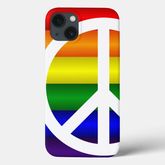 Rainbow Peace Sign Case-Mate iPhone Case (Achterkant)
