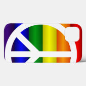 Rainbow Peace Sign Case-Mate iPhone Case (Achterkant (horizontaal))