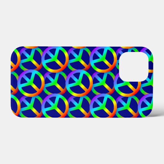 Rainbow Peace Sign-draagtas Case-Mate iPhone Case (Achterkant (horizontaal))