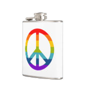 Rainbow Peace Sign Heupfles (Links)