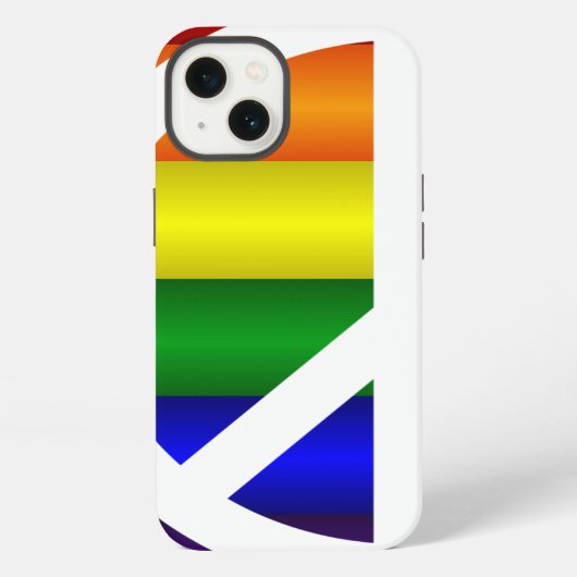 Rainbow Peace Sign iPhone Hoesje (Achterkant)