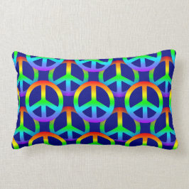 Rainbow Peace Sign Patroon Kussen