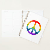 Rainbow Peace Sign Planner (Display)