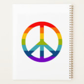Rainbow Peace Sign Planner (Achterkant)
