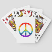 Rainbow Peace Sign Pokerkaarten (Achterkant)