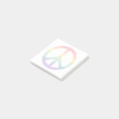 Rainbow Peace Sign Post-it® Notes (Schuin)