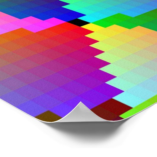 Rainbow Peace Sign Poster (Hoek)