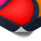 Rainbow Peace Sign Poster (Hoek)