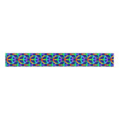 Rainbow Peace Sign Ribbon Grosgrain Lint (Voorkant)