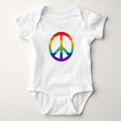 Rainbow Peace Sign Romper (Voorkant)