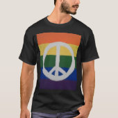 Rainbow Peace Sign-Shirten T-shirt (Voorkant)