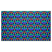 Rainbow Peace Sign Stof (Fat Quarter)