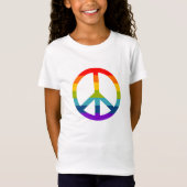 Rainbow Peace Sign T-shirt (Voorkant)
