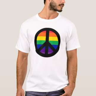 RAINBOW PEACE SIGN T-SHIRT