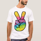 Rainbow Peace Sign T-shirt (Voorkant)
