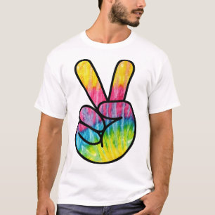 Rainbow Peace Sign T-shirt