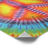 Rainbow Peace Sign Tie Dye Poster (Hoek)