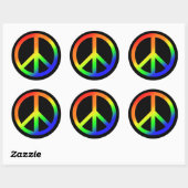 Rainbow Peace Sticker (Vel)