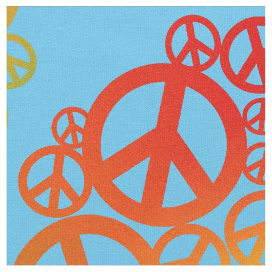 Rainbow Peace Symbool Hart Stof (Close Up)