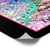 Rainbow Peacock Art Isaiah 41:10 Afdrukken Poster (Hoek)