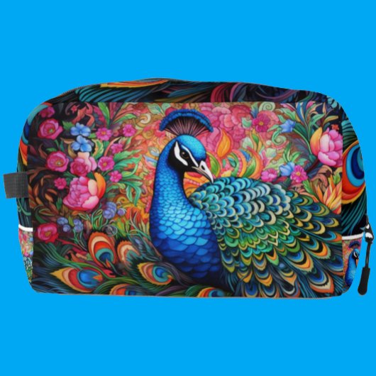 Rainbow Peacock Dopp Kit Toilettasje