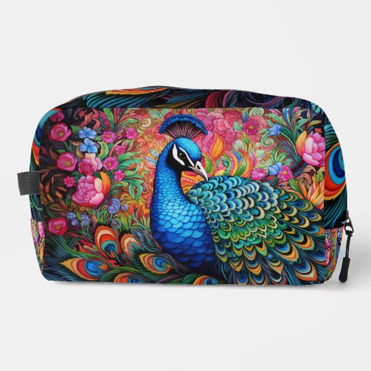 Rainbow Peacock Dopp Kit Toilettasje (Voorkant)