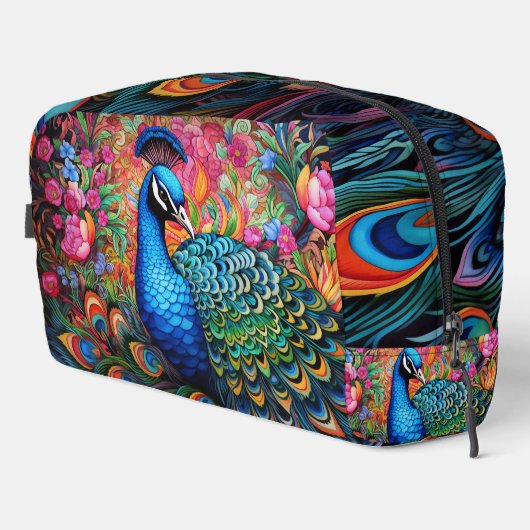 Rainbow Peacock Dopp Kit Toilettasje (Rechterhoek)