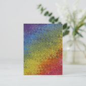 Rainbow Peacock geverfd marmer paper Briefkaart (Staand voorkant)