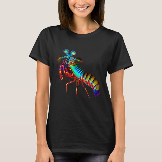 Rainbow Peacock Mantis Shrimp T-shirt (Voorkant)