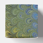 Rainbow Peacock Marble Bedankdoosjes (Bovenkant)