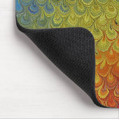 Rainbow Peacock Marble Muismat (Hoek)