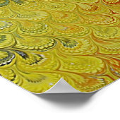 Rainbow Peacock Marble Poster (Hoek)