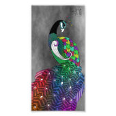 Rainbow Peacock Print Foto Afdruk (Voorkant)