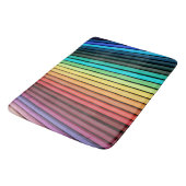 Rainbow Pencil Set - Levendig Collectie voor kunst Badmat (Gekanteld)