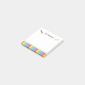 Rainbow Pencil Teacher Crayons Post-it® Notes (Schuin)