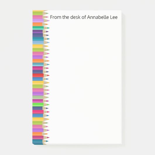 Rainbow Pencils Post-it® Notes (Voorkant)