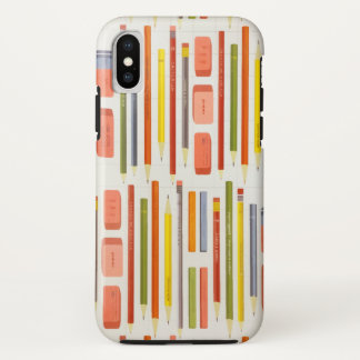 Rainbow Pencils Ruler School Patroon Case-Mate iPhone Case
