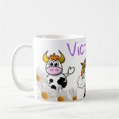 Rainbow Penguin Floral Daisy Butterfly Mok (Links)